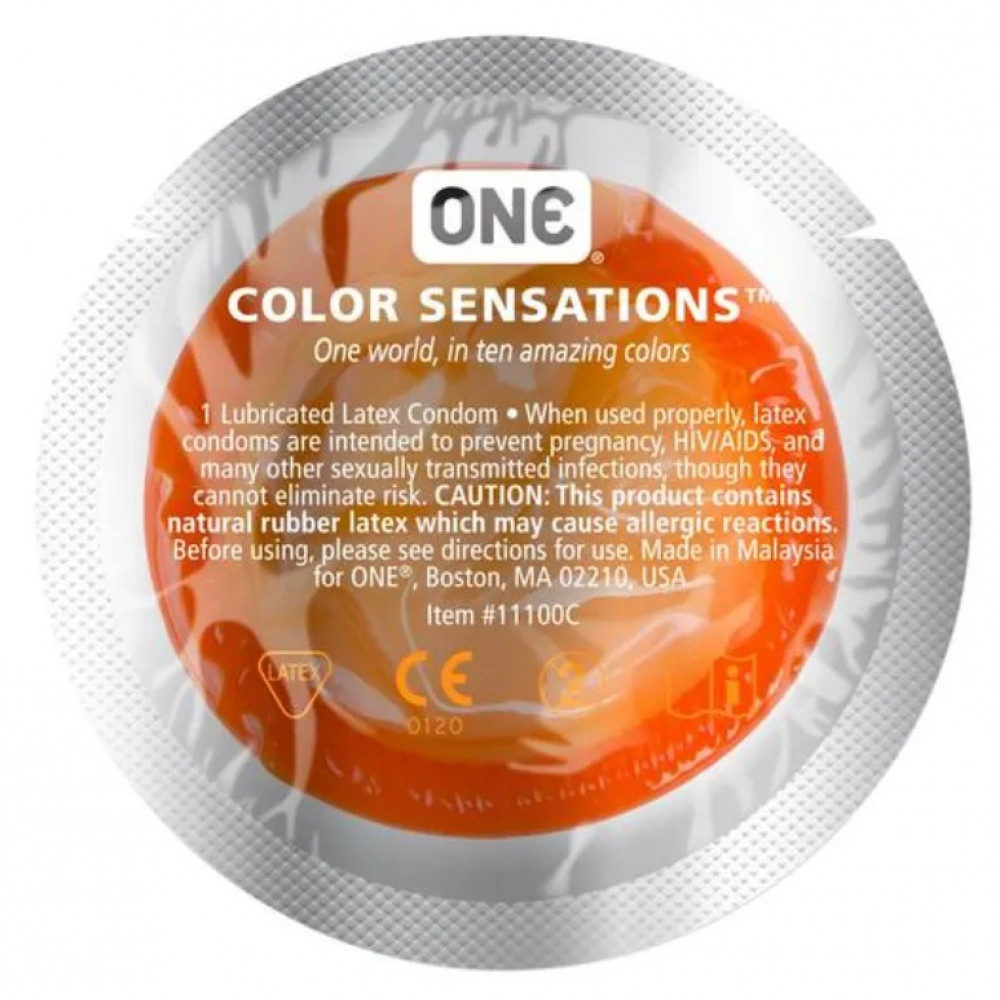 Презервативы - Набор латексных презервативов ONE Color Sensations разноцветные (цена за упаковку, 100 шт.) 1