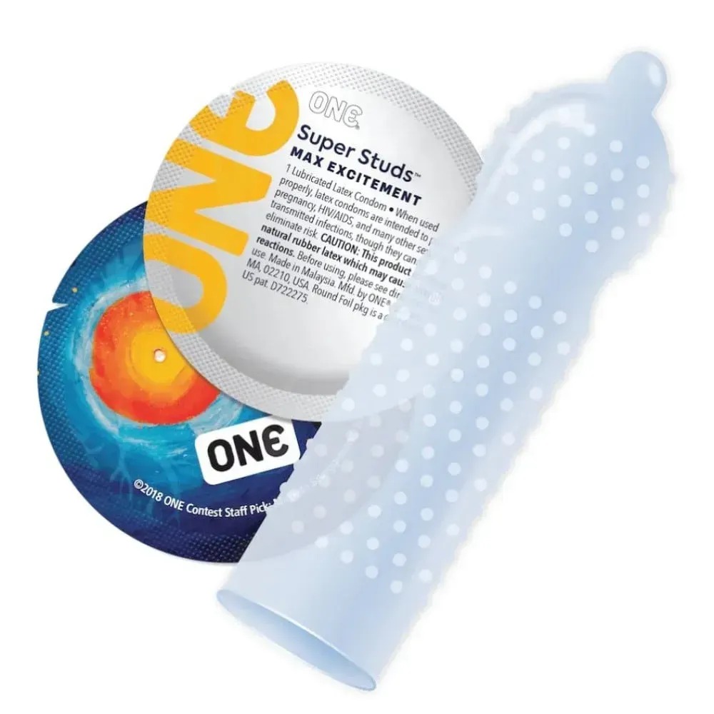 Різне - Набір презервативів One МІКС (Classic, XL, Strong, Ribs, Studs) ціна за 5 штук 6