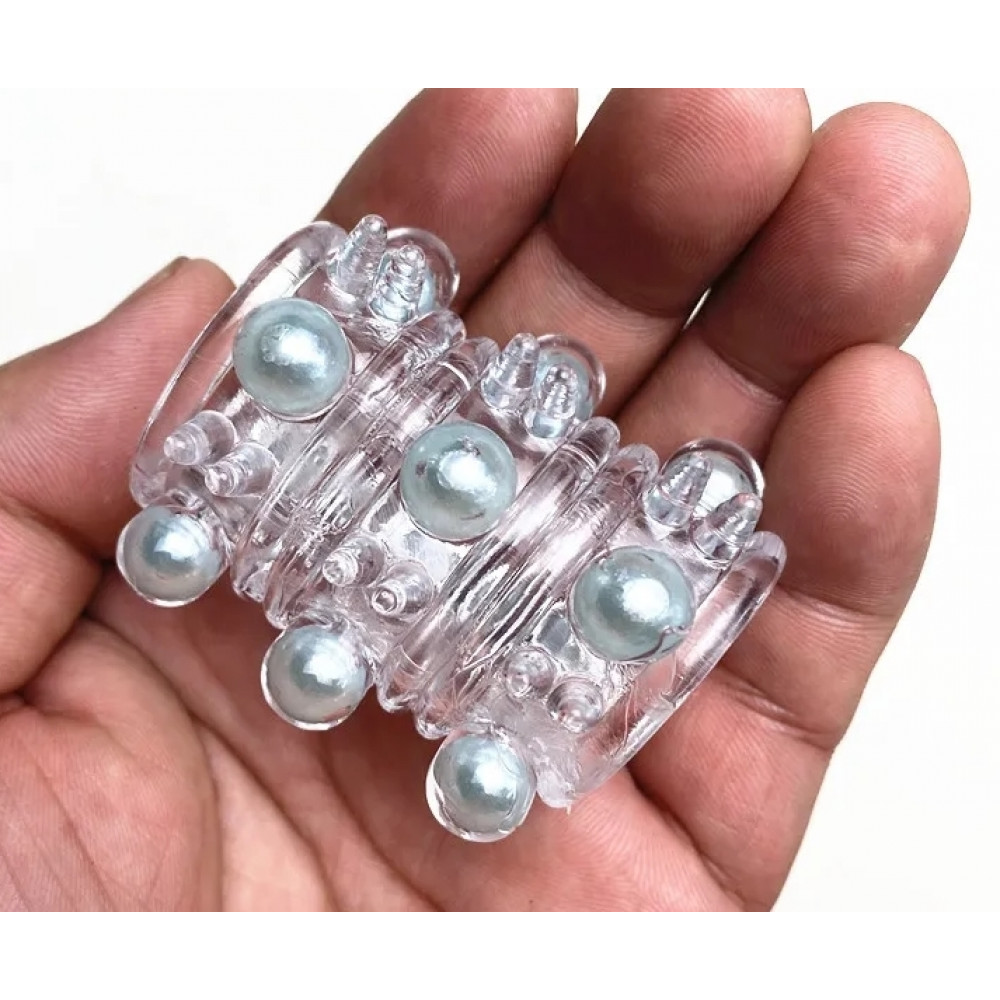 Разное - Насадка стимулирующая AR028-02 Grey, ( 1 шт ) 2