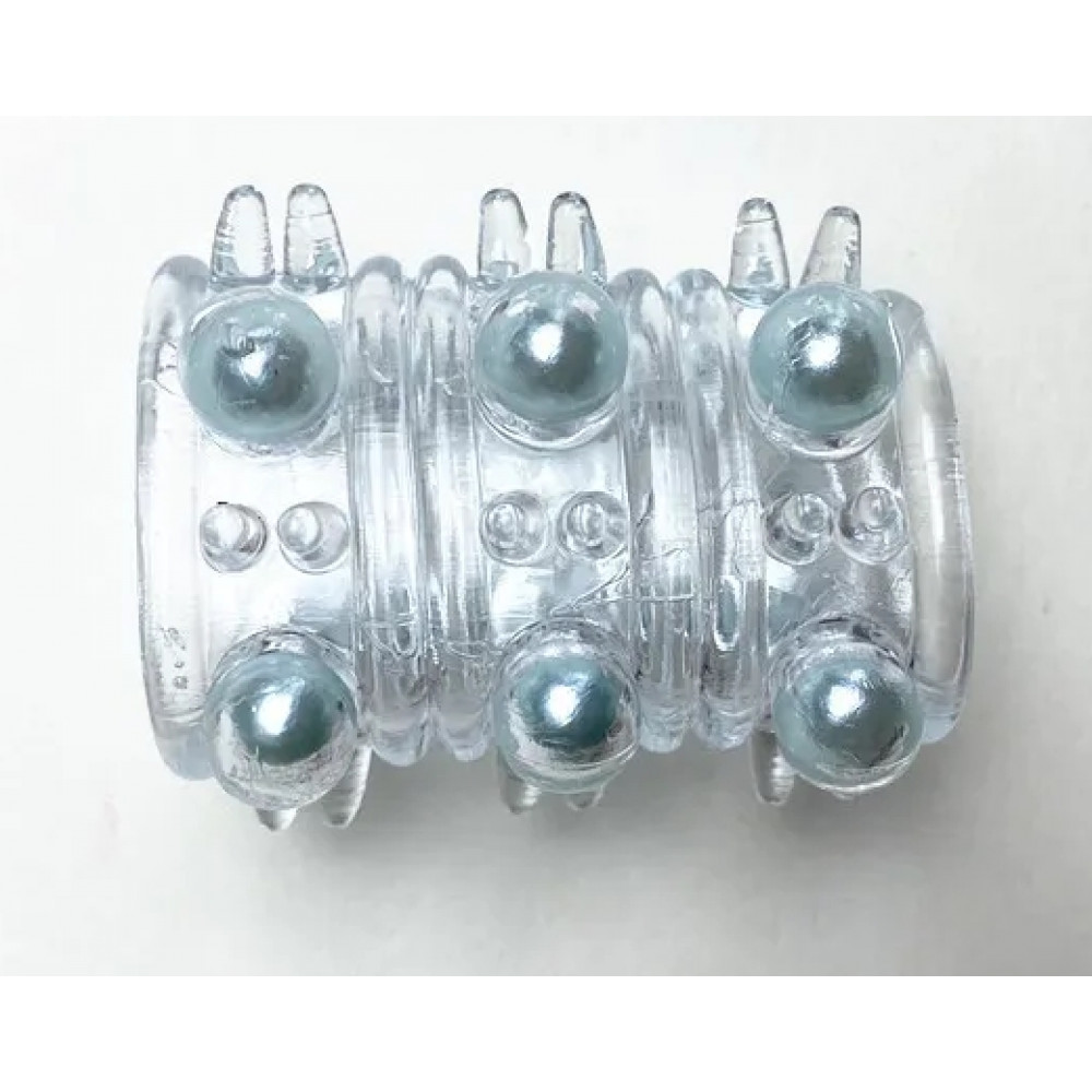 Разное - Насадка стимулирующая AR028-02 Grey, ( 1 шт ) 1