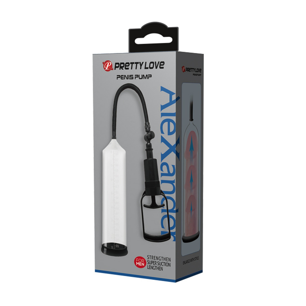 Помпы - Помпа для пениса Pretty Love Alexander механическая, 20 х 6 см 5