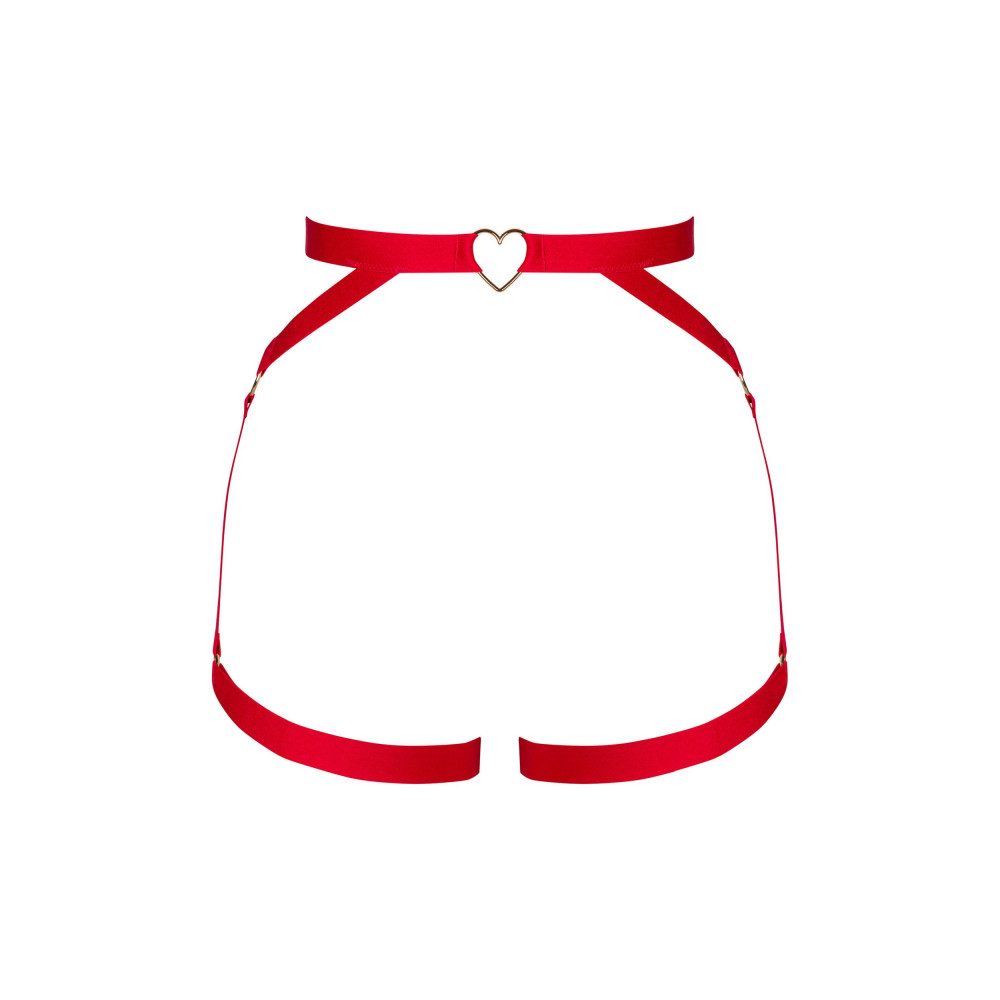 Разное - Портупея на бедра Obsessive Elianes красная, M/L 4