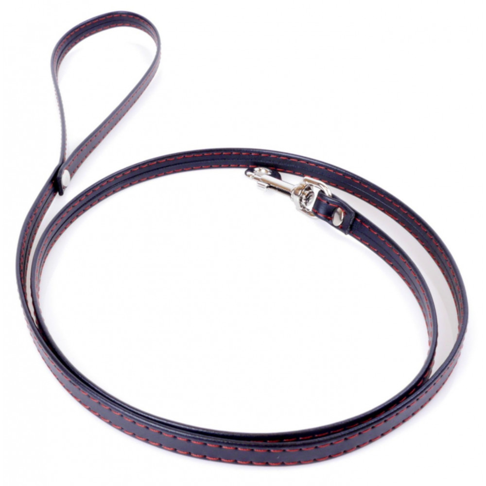 Электростимуляторы - Поводок из искуственной кожи Fetish Boss Series - Leash Red Line ( длина 115 см ), BS3300111