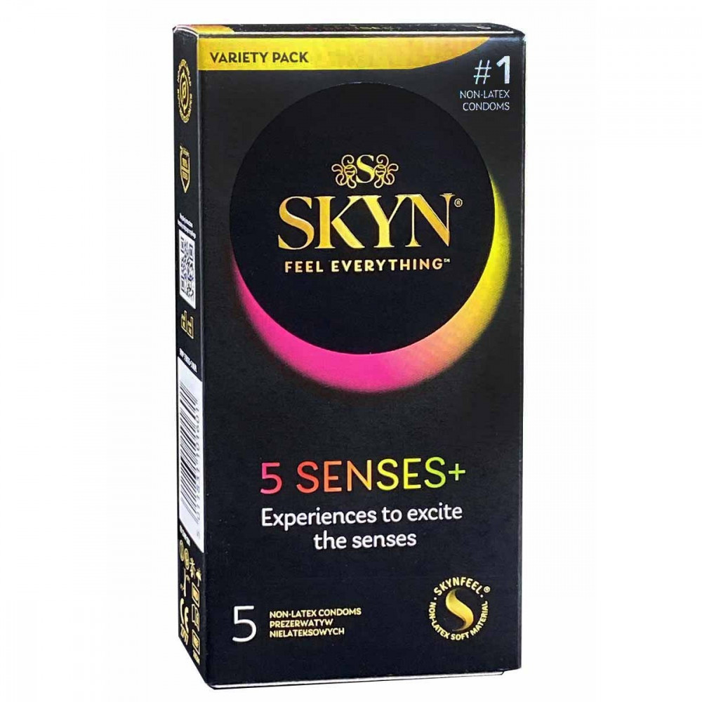 Презервативы - Презервативы SKYN 5 Senses+, 5 шт