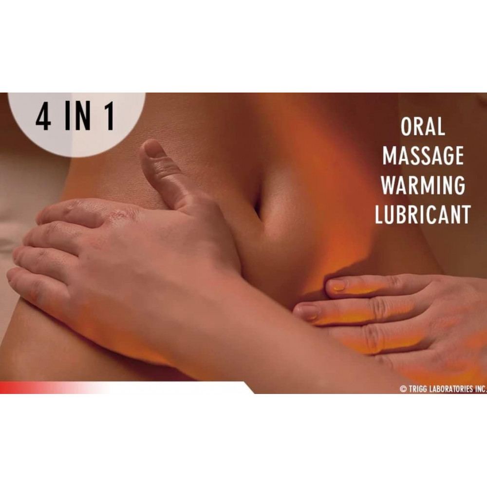  - Розігріваючий їстівний лубрикант 4 в 1 Wet Fun полуниця 30 мл 4