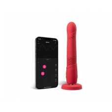 Смарт вібратор-пульсатор Lovense Gravity червоний 23.4х3.7 см