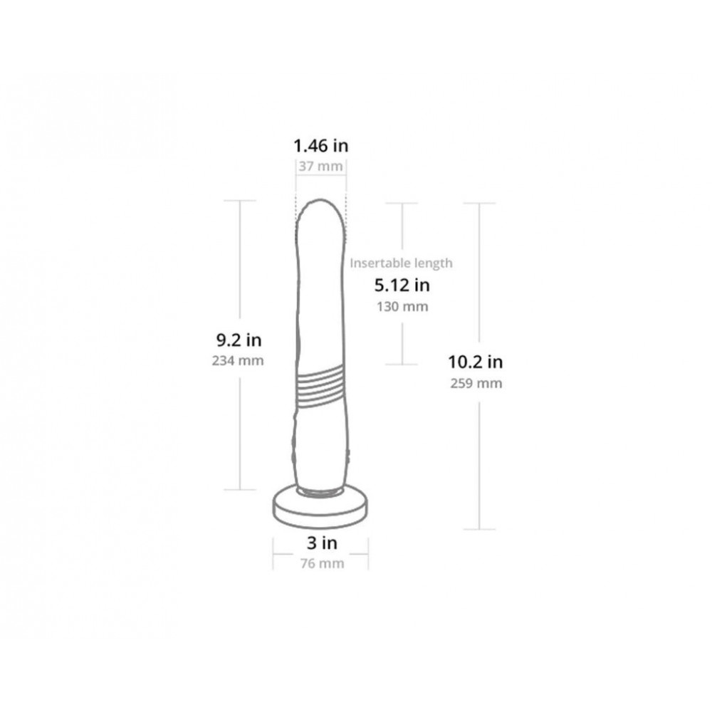  - Смарт вібратор-пульсатор Lovense Gravity червоний 23.4х3.7 см 4
