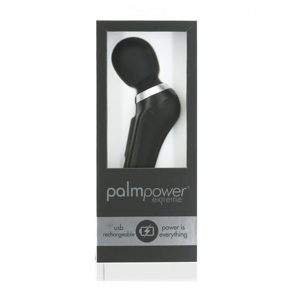 Вибромассажеры - Мощный вибромассажер PalmPower Extreme - Black, 7 режимов, гибкая головка, перезаряжаемый 6