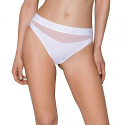 Трусики с прозрачной вставкой Passion PS006 PANTIES white, size L