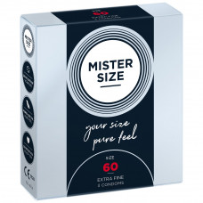 Презервативы Mister Size - pure feel - 60 (3 condoms), толщина 0,05 мм
