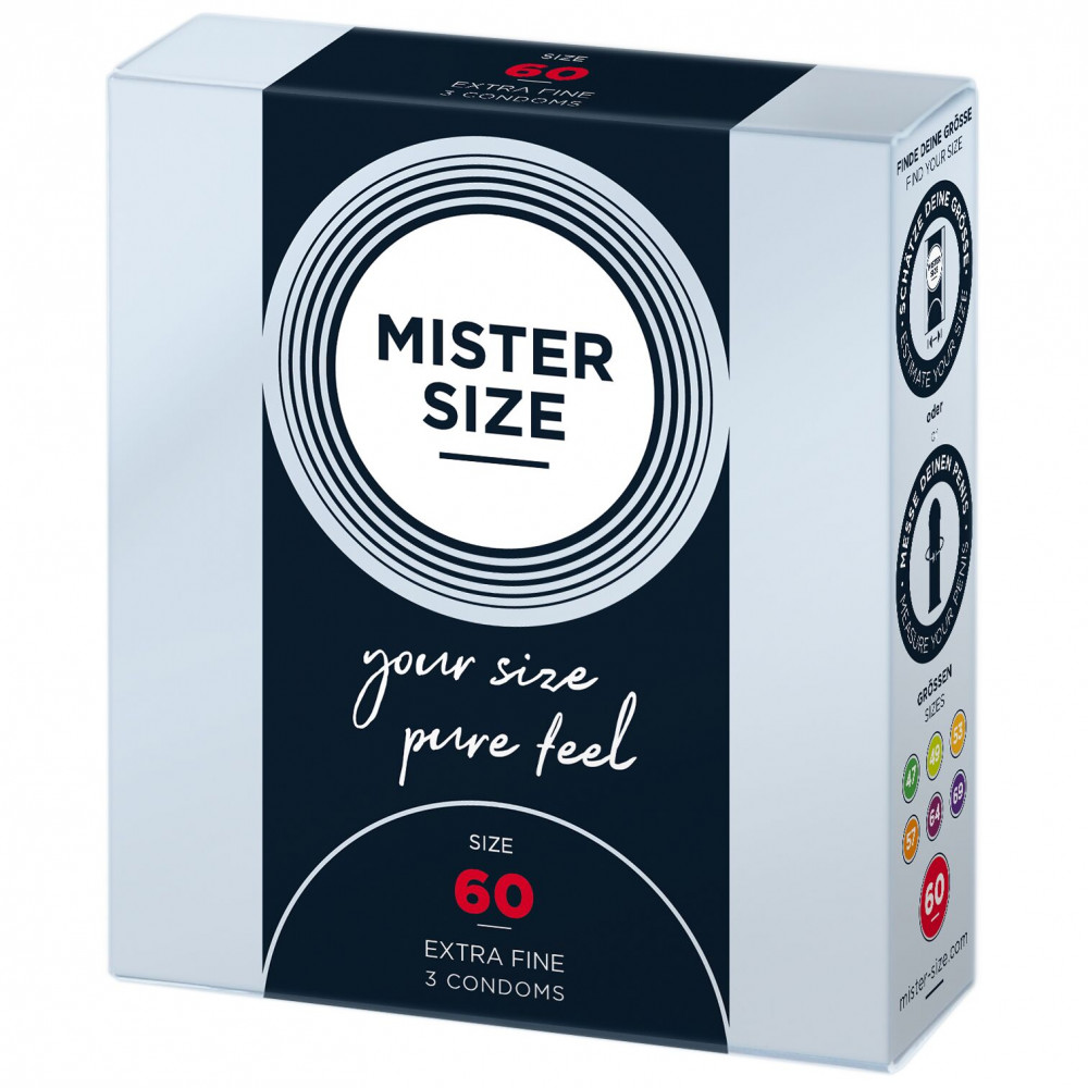 Презервативы - Презервативы Mister Size - pure feel - 60 (3 condoms), толщина 0,05 мм 2