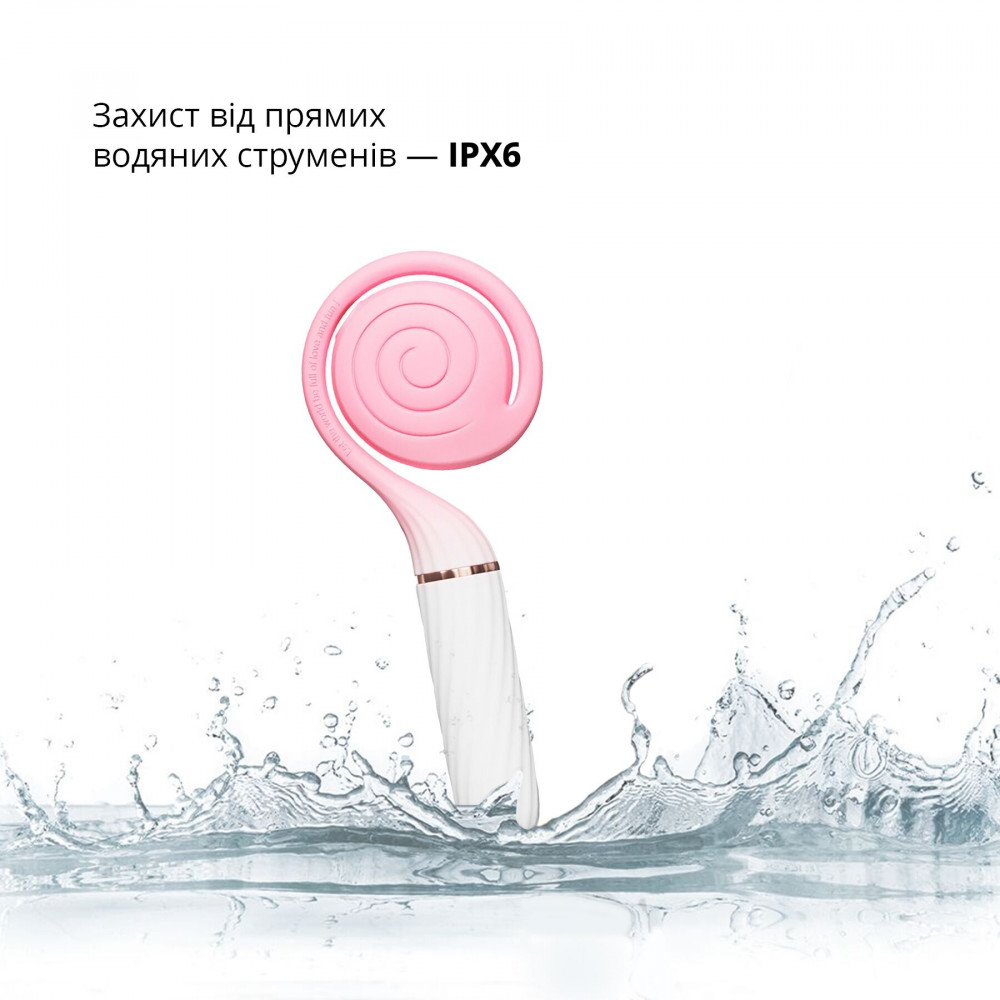 Вакуумный вибратор - Пульсатор с вакуумной стимуляцией Otouch LOLLIPOP Pink 5