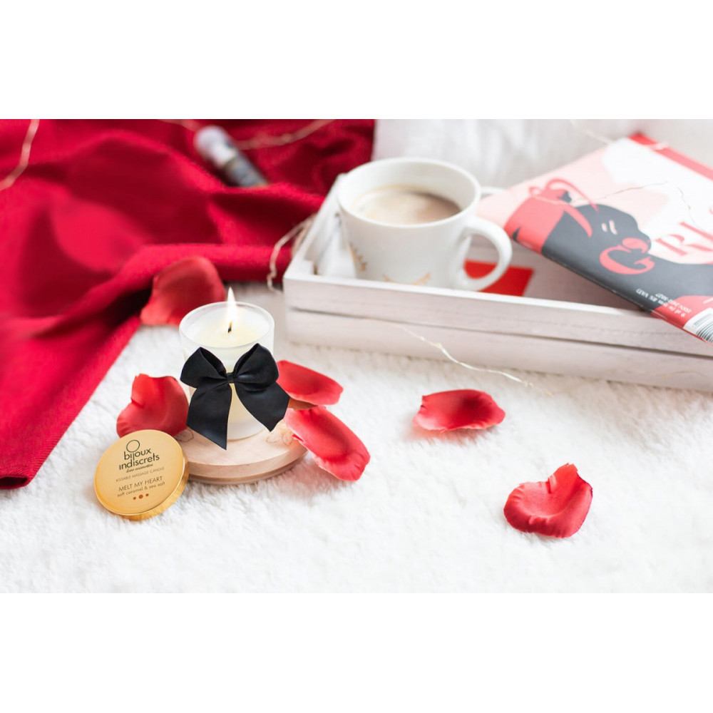 Для масажу - Свічка для масажу та поцілунків Bijoux Indiscrets, с солоною карамеллю 1