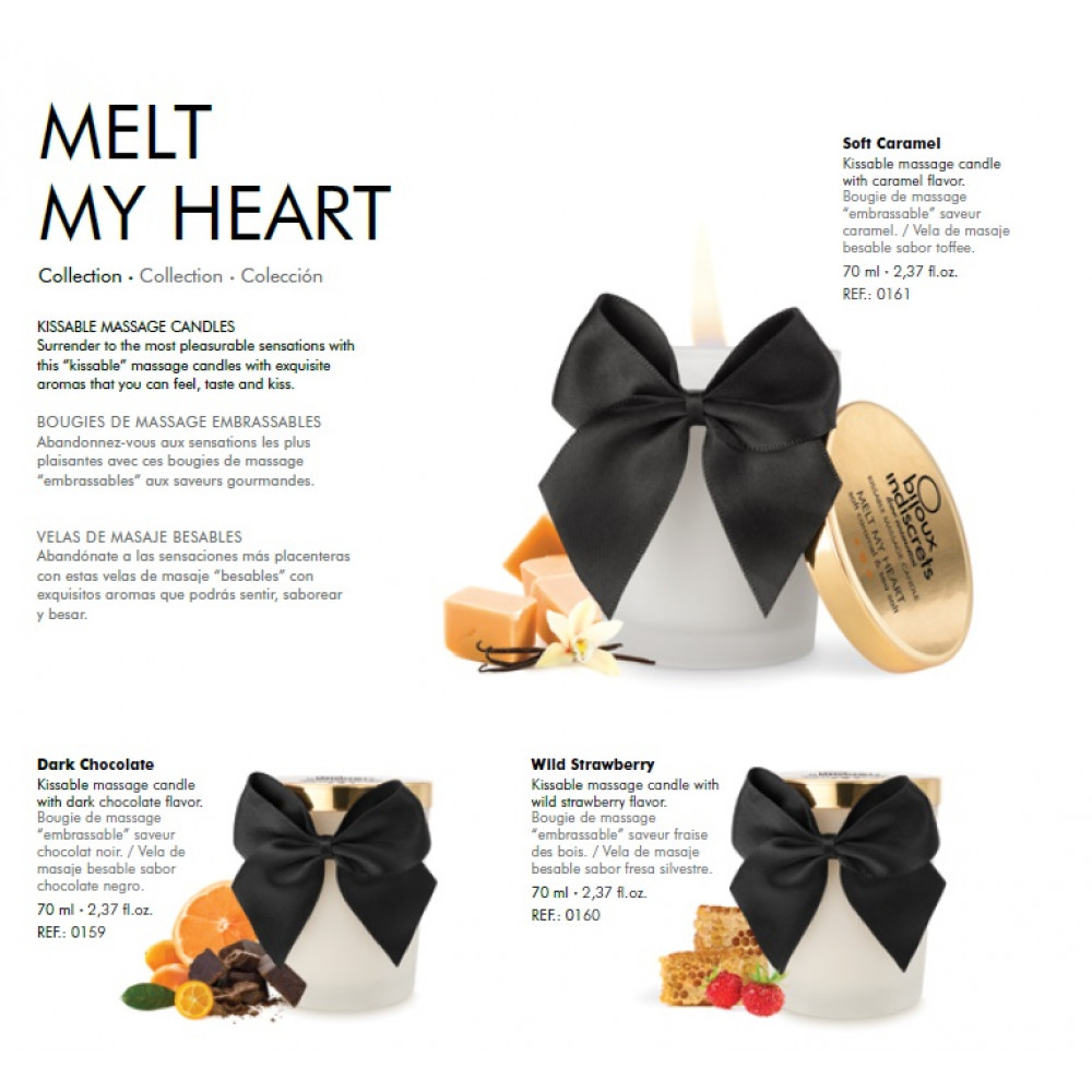 Для масажу - Свічка для масажу та поцілунків Bijoux Indiscrets, с солоною карамеллю 3