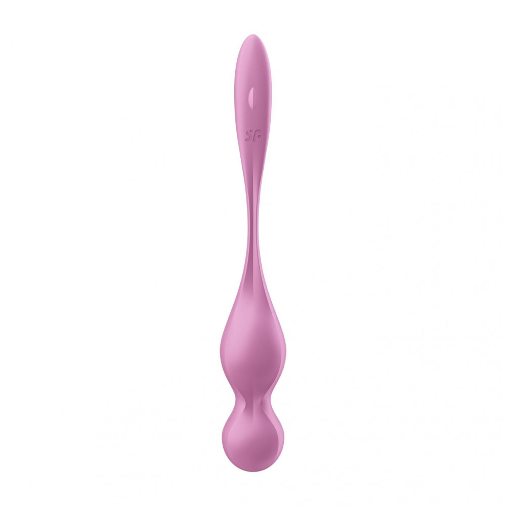 Вагинальные шарики - Вагинальные шарики с вибрацией Satisfyer Love Birds 1 Connect App Pink 4