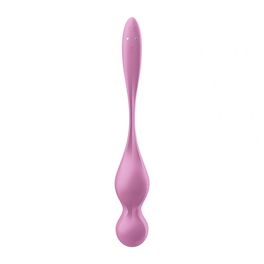 Вагинальные шарики - Вагинальные шарики с вибрацией Satisfyer Love Birds 1 Connect App Pink 2