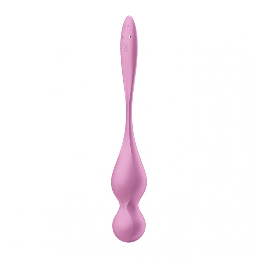 Вагинальные шарики - Вагинальные шарики с вибрацией Satisfyer Love Birds 1 Connect App Pink 3