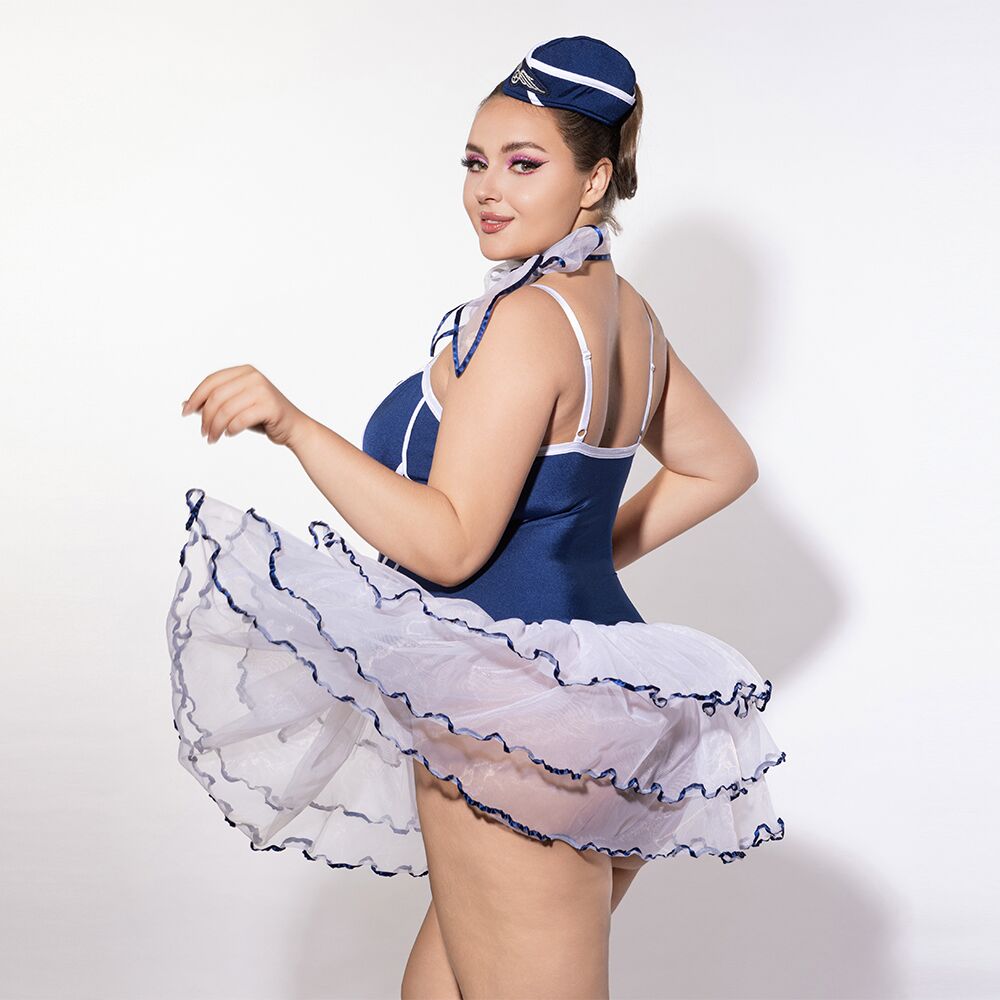 Ролевые костюмы - Эротический костюм стюардессы JSY P61122 Plus Size 4