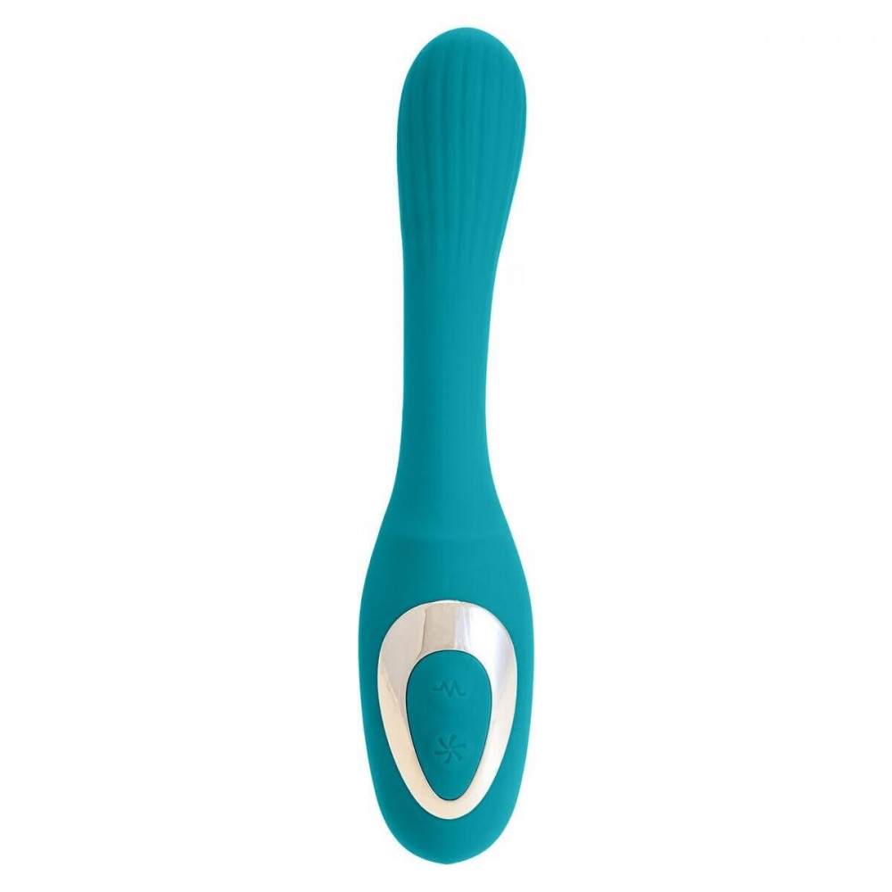 Іграшки для пар - Вібратор S Pleasures Dual Suction - Turquoise 2