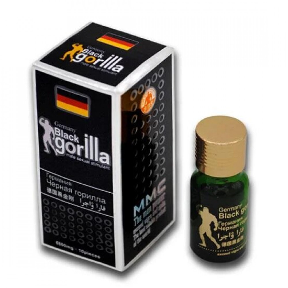 Средства для возбуждения - Таблетки возбуждающие black gorilla (цена за упаковку, 10 таблеток) 2