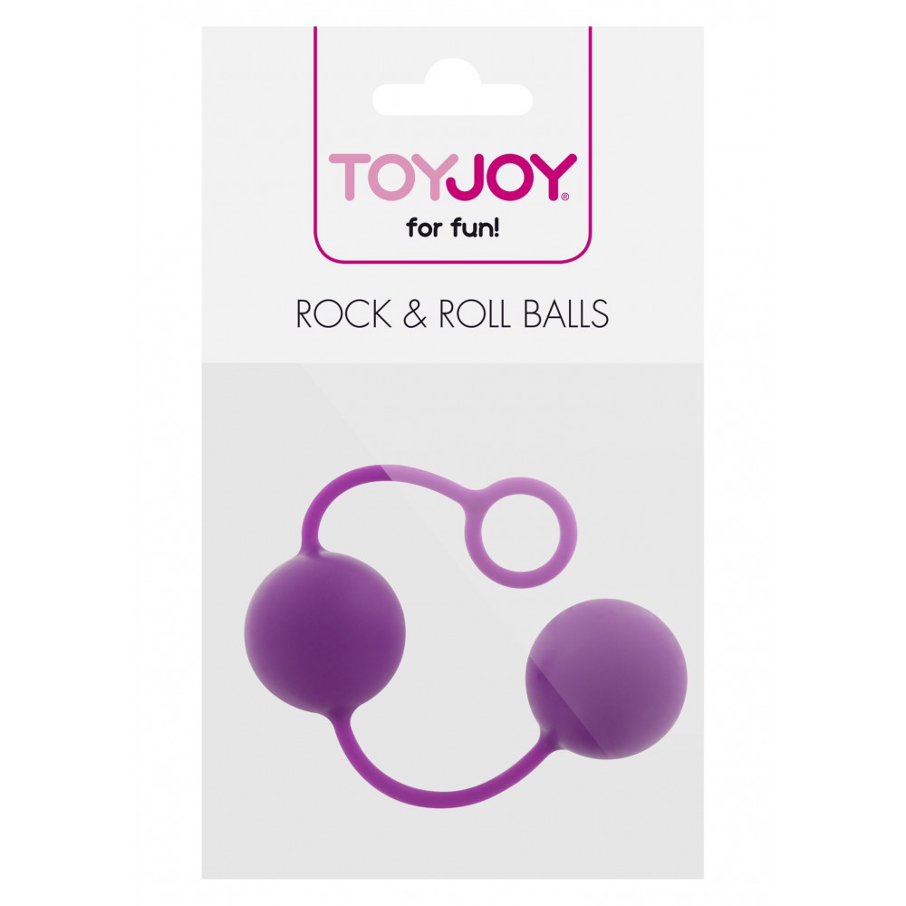 Секс игрушки - Вагинальные шарики Rock & Roll Balls фиолетовые ToyJoy 1