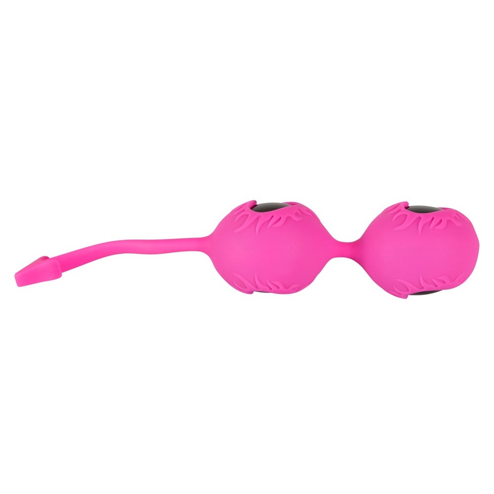 Секс игрушки - Вагинальные шарики со смещенным центром тяжести, розовые, силиконовые Devils Balls 2