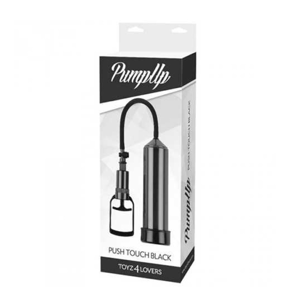 Помпы - Вакуумная помпа мужская Toyz4lovers Push Touch механическая, черная, 23 х 6 см 2
