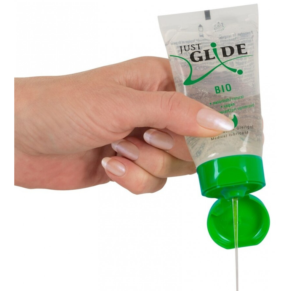 Лубриканты - Веганский органический гель-лубрикант - Just Glide Bio, 50 ml 1