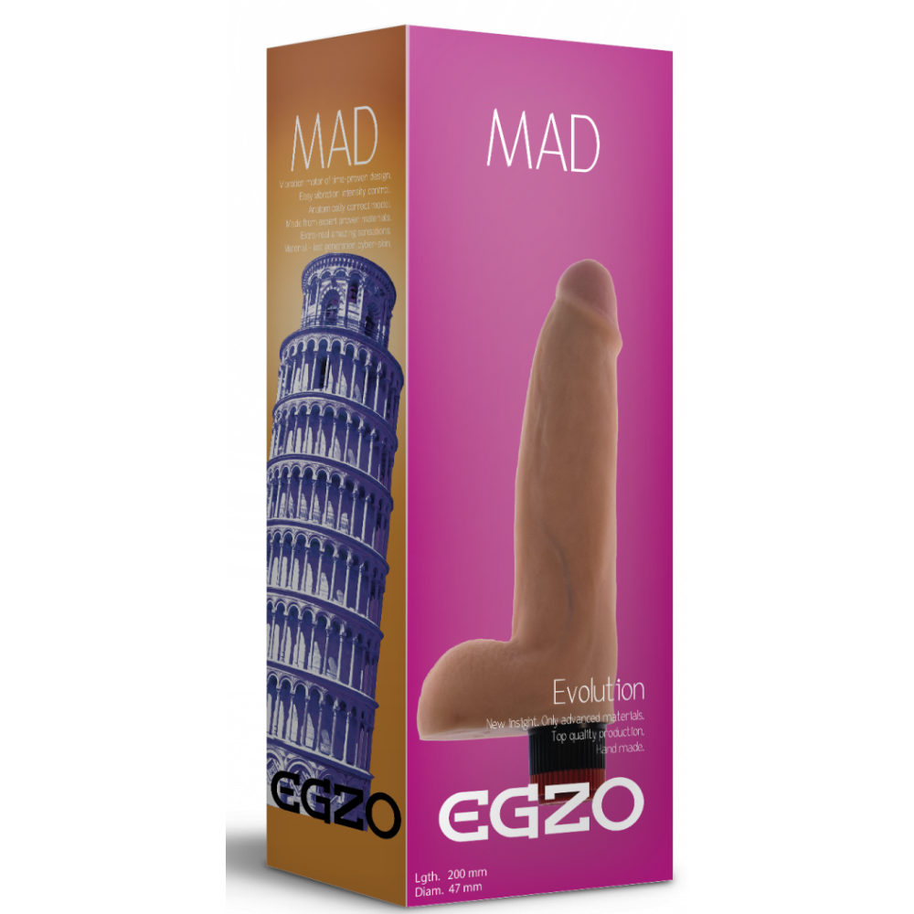 Разное - Вибратор EGZO Ciberskin V002 ( 20 см х 4,7 см ) 4