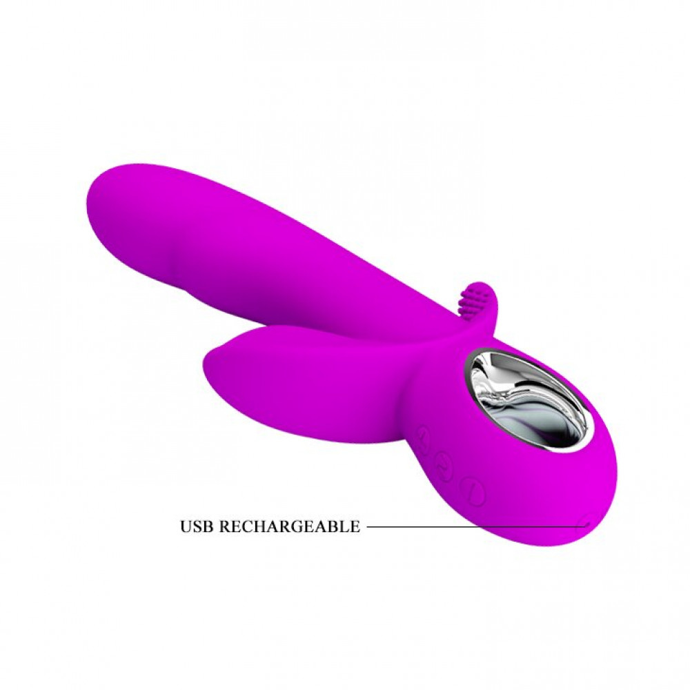 Різне - Вібратор з кліторальним і анальним стимуляторами PRETTY LOVE-HUMPHRAY, BI-014603 8