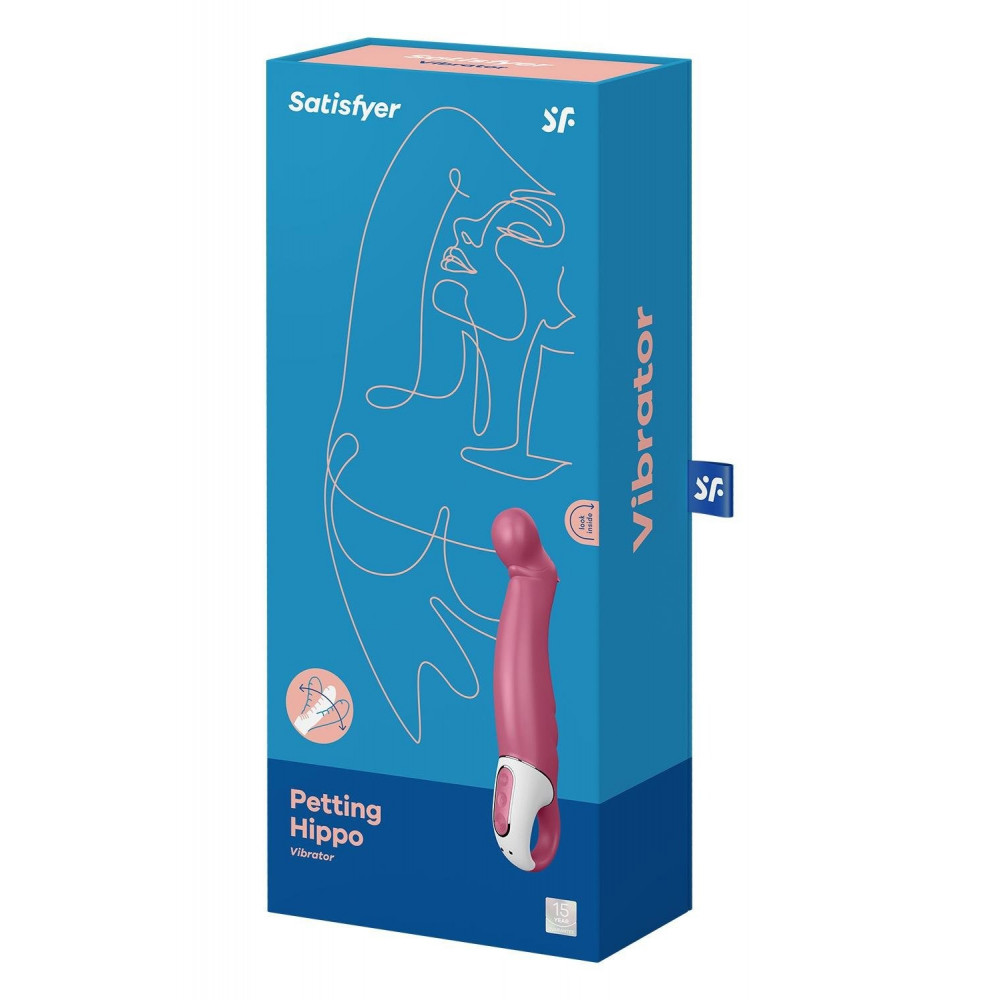 Різне - Вібратор для стимуляції точки G Satisfyer Petting Hippo, рожевий 5