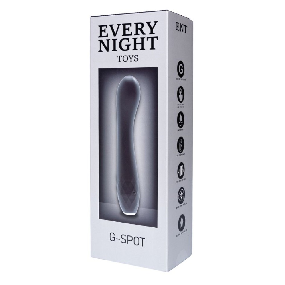 Різне - Вібратор для точки G з підсвічуванням Every Night Toys, чорний 7