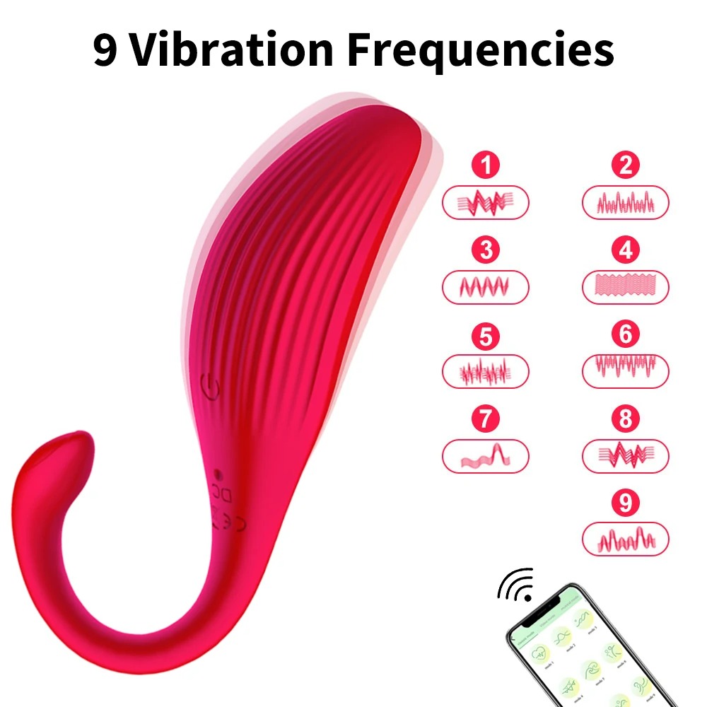 Секс игрушки - Виброяйцо с подключением к приложению, интерактивное Svakom Phoenix Neo 2 красное, 11.8 х 3 см 3