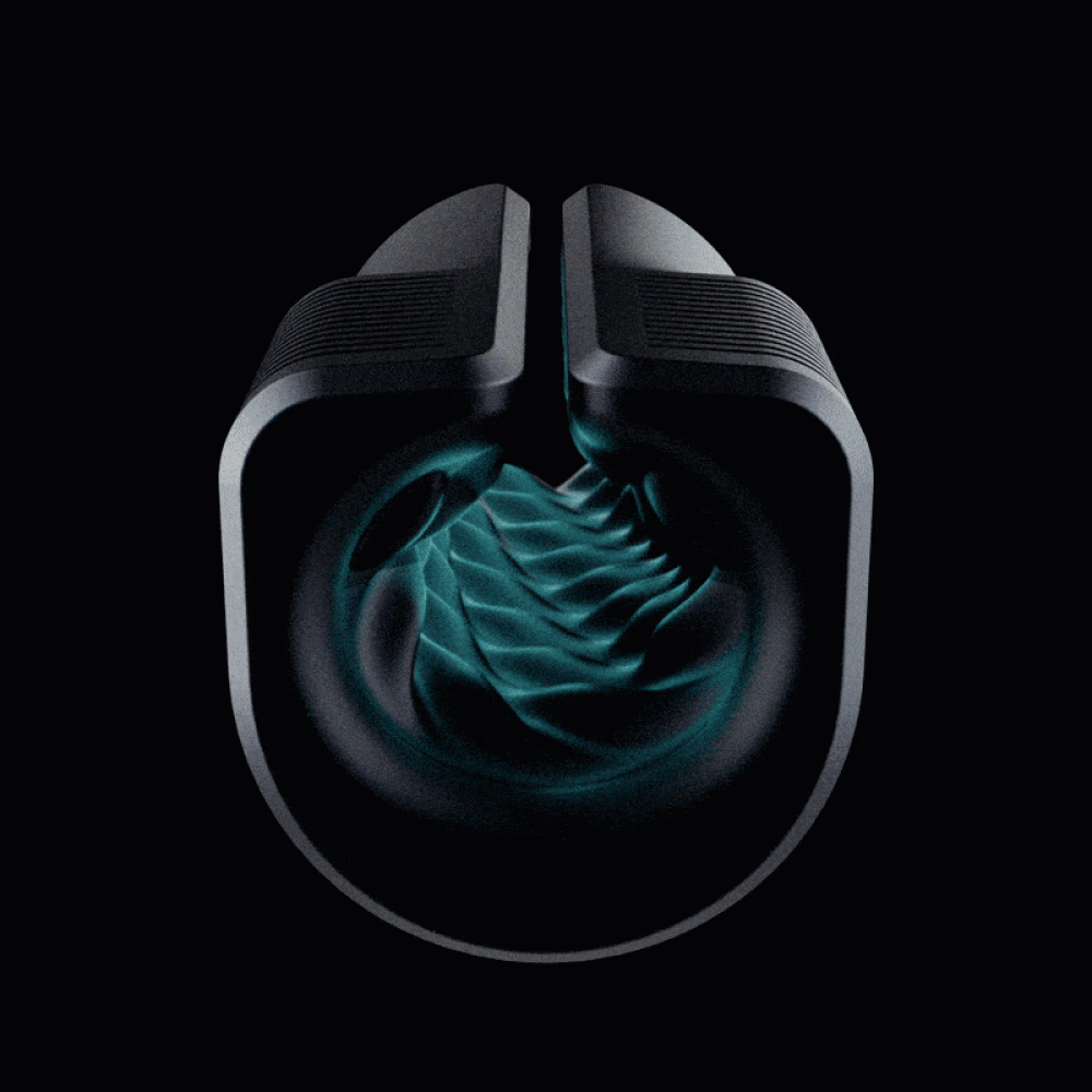 Мастурбатори з вібрацією - Вібруючий мастурбатор Arcwave Zing Black, відкритий, чорний 5