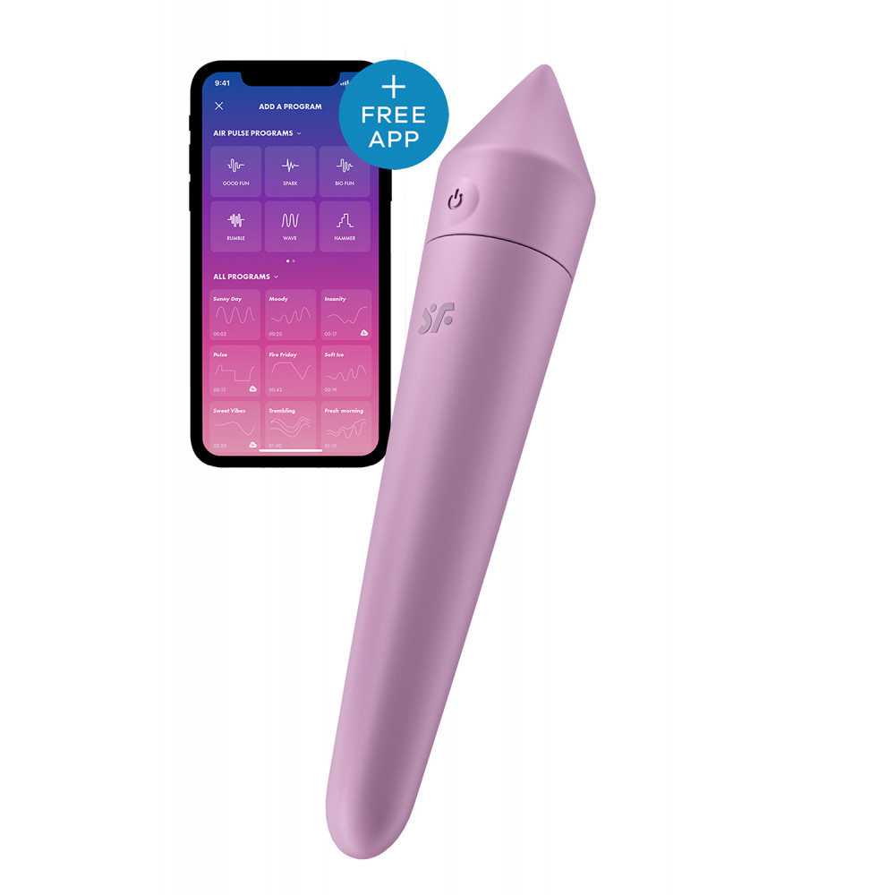 Вибропули - T360199 Мощная вибропуля с функцией управления смартфоном Satisfyer Ultra Power Bullet 8 Lilac