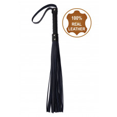 Флогер з натуральної шкіри Flirty Hard Leather - Dark Blue, BG-00003