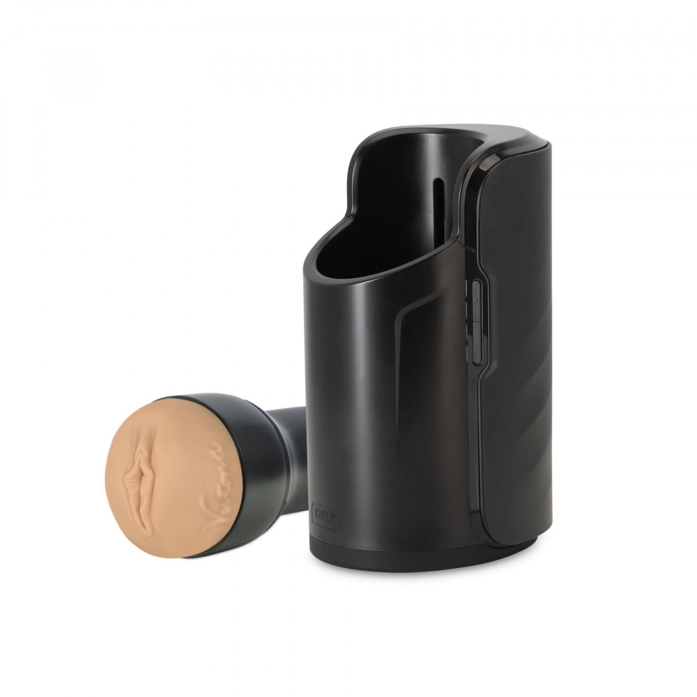 Мастурбаторы с вибрацией - Интерактивная секс-машина для мужчин Kiiroo Keon Wi-Fi Combo Set с мастурбатором Feel Victoria