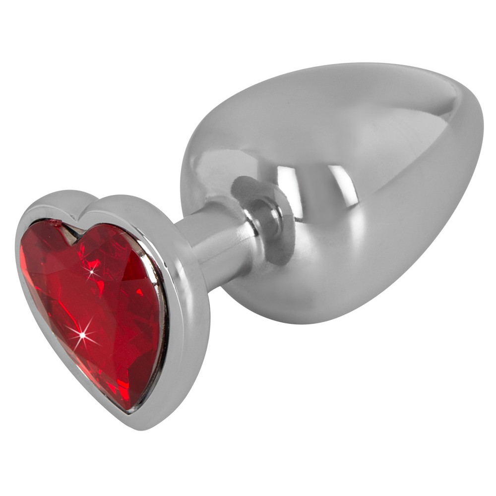 Секс игрушки - Анальная металлическая пробка с камнем Diamond Butt Plug large 3