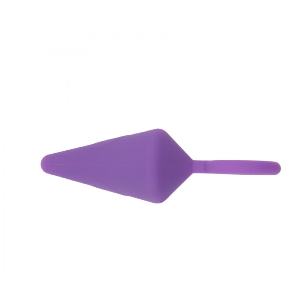 Секс игрушки - Анальная пробка Candy Plug L Фиолетовая 13.2 х 4 см 2