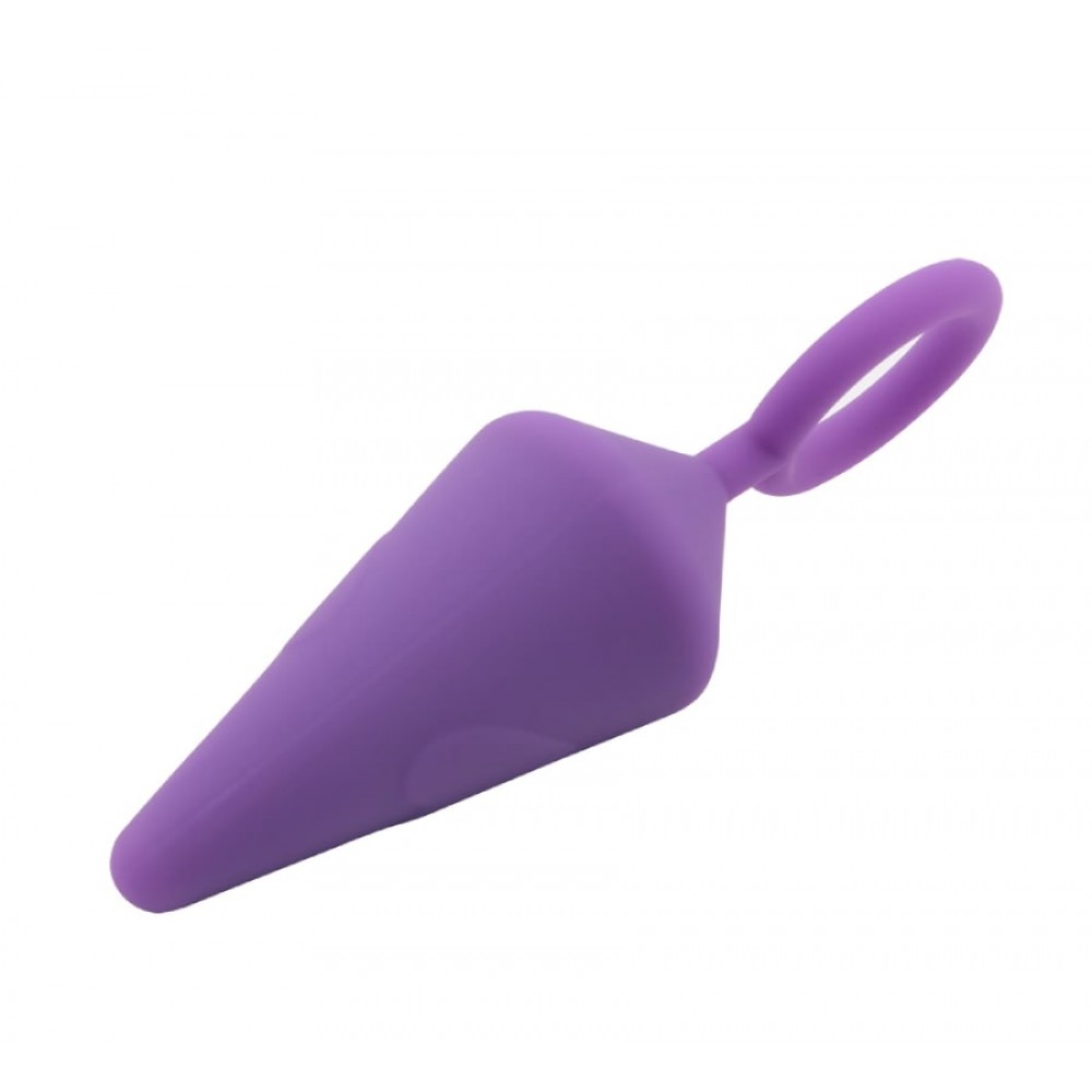 Секс игрушки - Анальная пробка Candy Plug L Фиолетовая 13.2 х 4 см 1