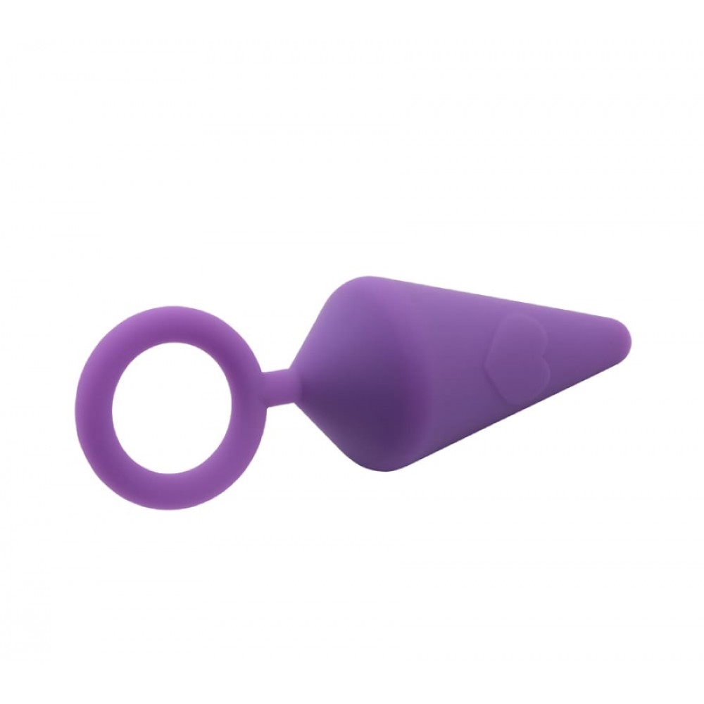 Секс игрушки - Анальная пробка Candy Plug L Фиолетовая 13.2 х 4 см 3