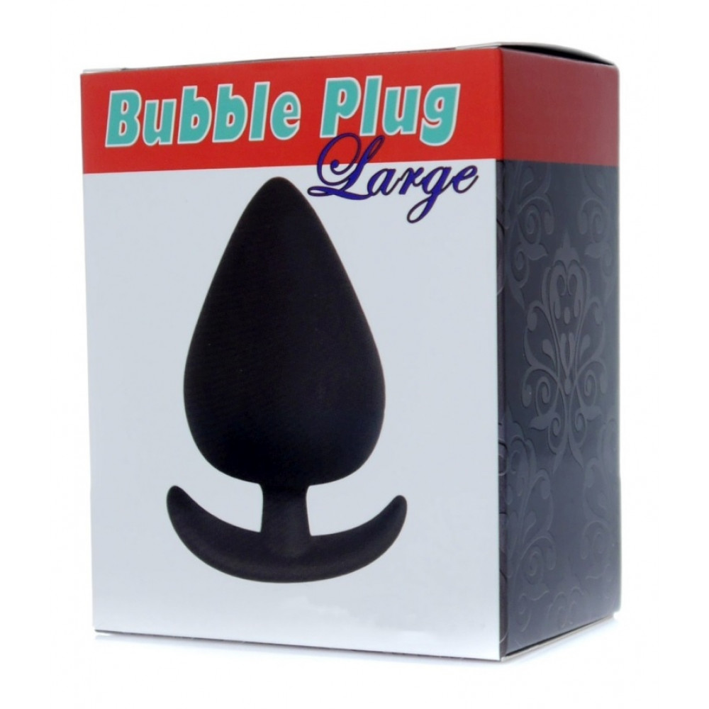 Анальные игрушки - Анальный плаг Boss Series - Bubble Plug Large Black, BS6700059