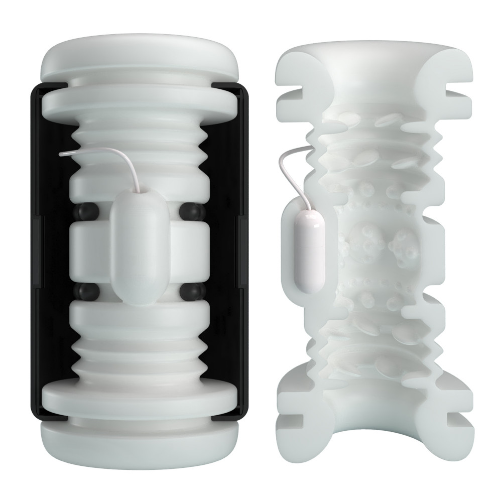 Мастурбаторы с вибрацией - Автоматический мастурбатор сквозной Pretty Love DJ GIRL с вибрацией, 15,6 × 11,1 см 16