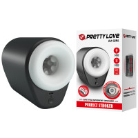 Автоматический мастурбатор сквозной Pretty Love DJ GIRL с вибрацией, 15,6 × 11,1 см