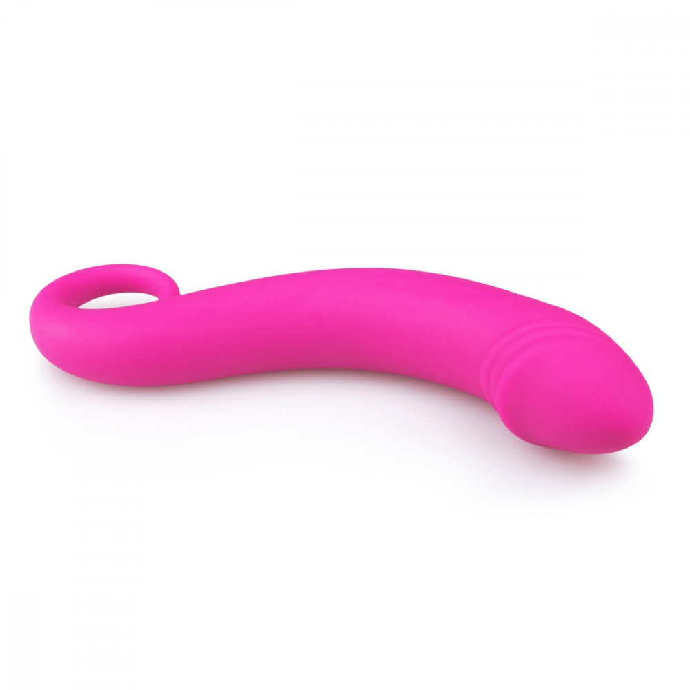 Секс игрушки - Изогнутый фаллоимитатор Curved Dong для простаты розовый, 17.5 см x 3.5 см. 4