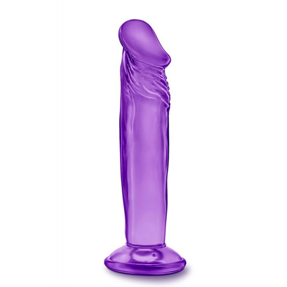 Фаллоимитаторы - Фаллоимитатор реалистичный, на присоске Blush B Yours Sweet N фиолетовый, 16.5 х 3.8 см