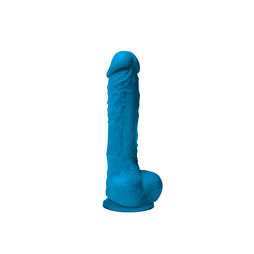 Секс игрушки - Фаллоимитатор силикон NS Novelties COLOURS PLEASURES 7'' DILDO BLUE