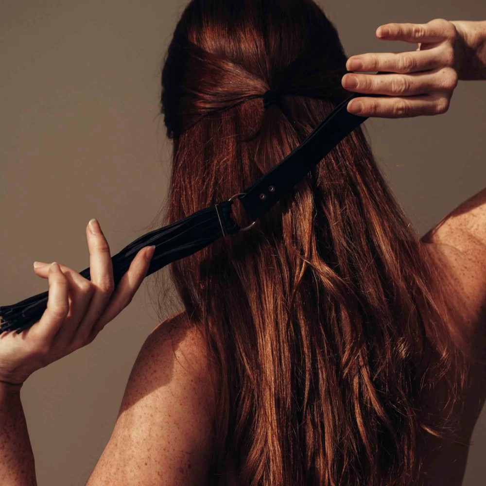 Різне - Флогер Bijoux Indiscrets MAZE - Tassel Flogger Black 3