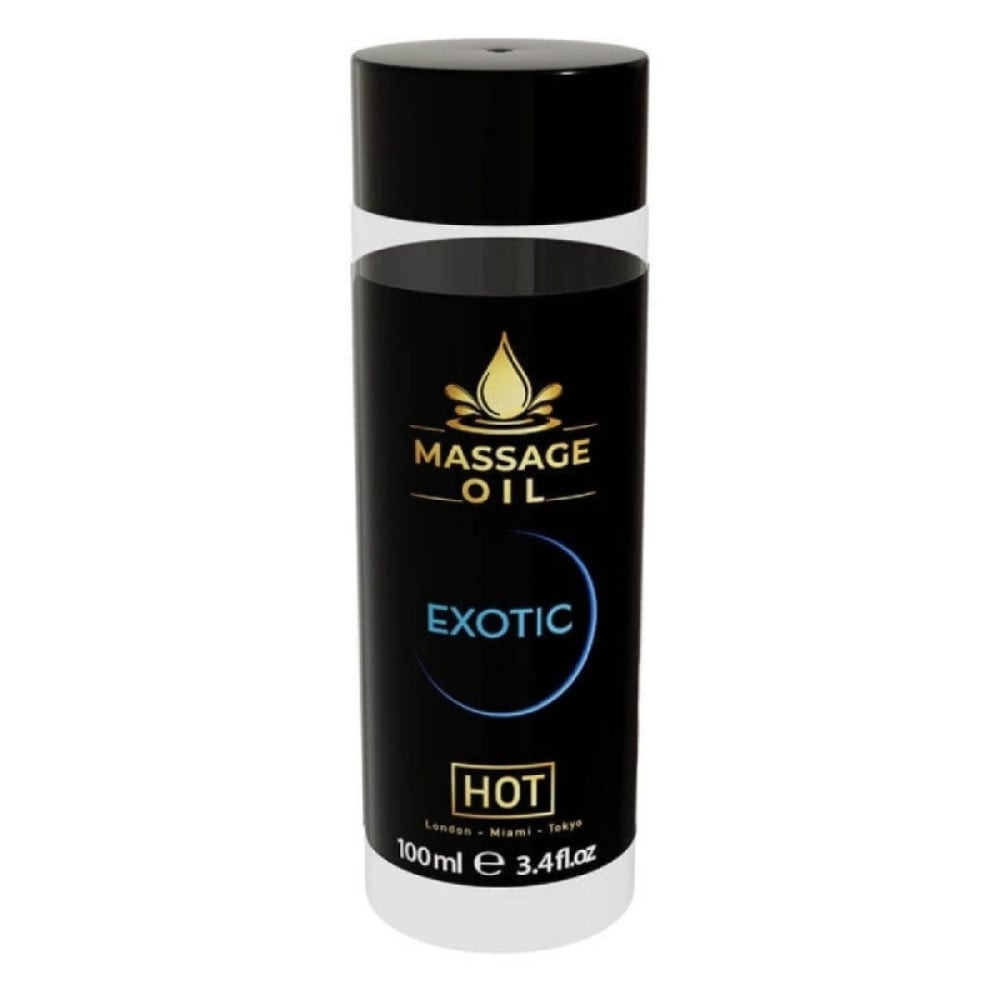 Разное - Массажное масло HOT Massage Oil Exotic с экзотическим ароматом, 100 мл