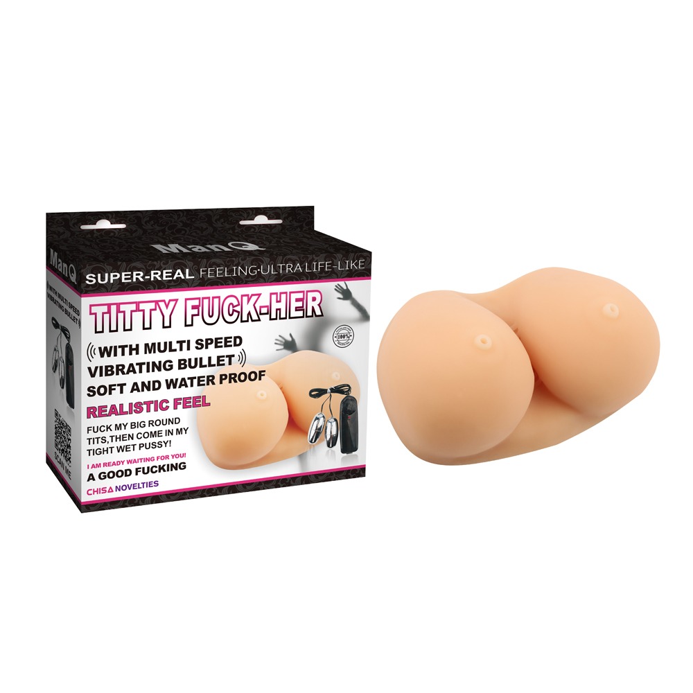 Разное - Мастурбатор-грудь с вибрацией Chisa Man Q Girl Cute Heart, телесный